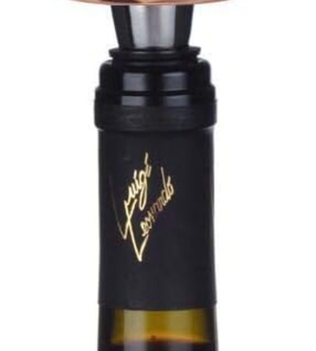 Wine and Beverage Bottle Stopper with Rose Gold Finish-Perfect Presents/Gift Idea for Valentines Day, Mothers Day, Fathers Day, Thanksgiving Day,E-Initial (Letter E)