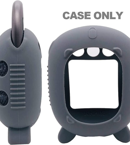 Silicone Cover Case for JBL Clip 4 Portable Bluetooth Speaker, Protective Carrying Case for JBL Clip 4 Portable Bluetooth Speaker Stand up Holder (Grey)