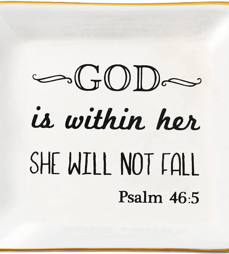 Inspirational Religious Gifts for Women Birthday Thanksgiving Day Christmas Gifts for Best Friend Sister Daughter Mom Aunt Christians Christian Jewelry Ring Trinket Dish Tray